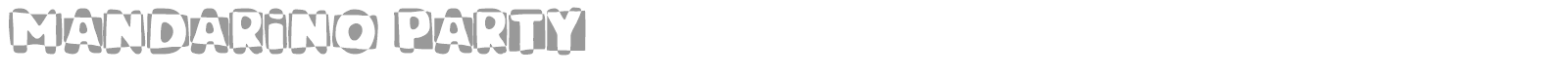 Mandarino Party font preview